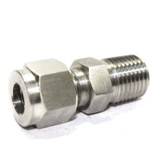 SS Male Connector Compression Double Ferrule OD Fitting Stainless Steel 304